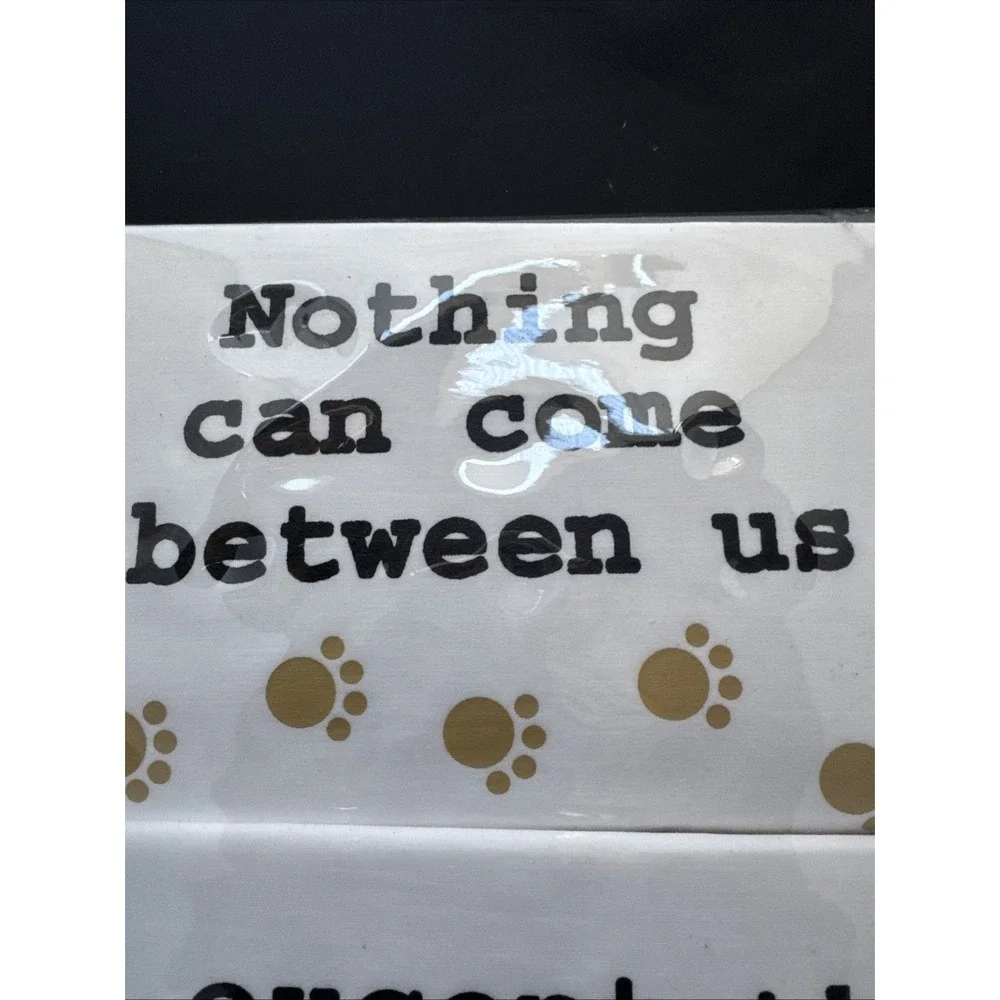 New Lot of 2 Pillowcases Set Dog Print Nothing Comes Between Us Except The Dog